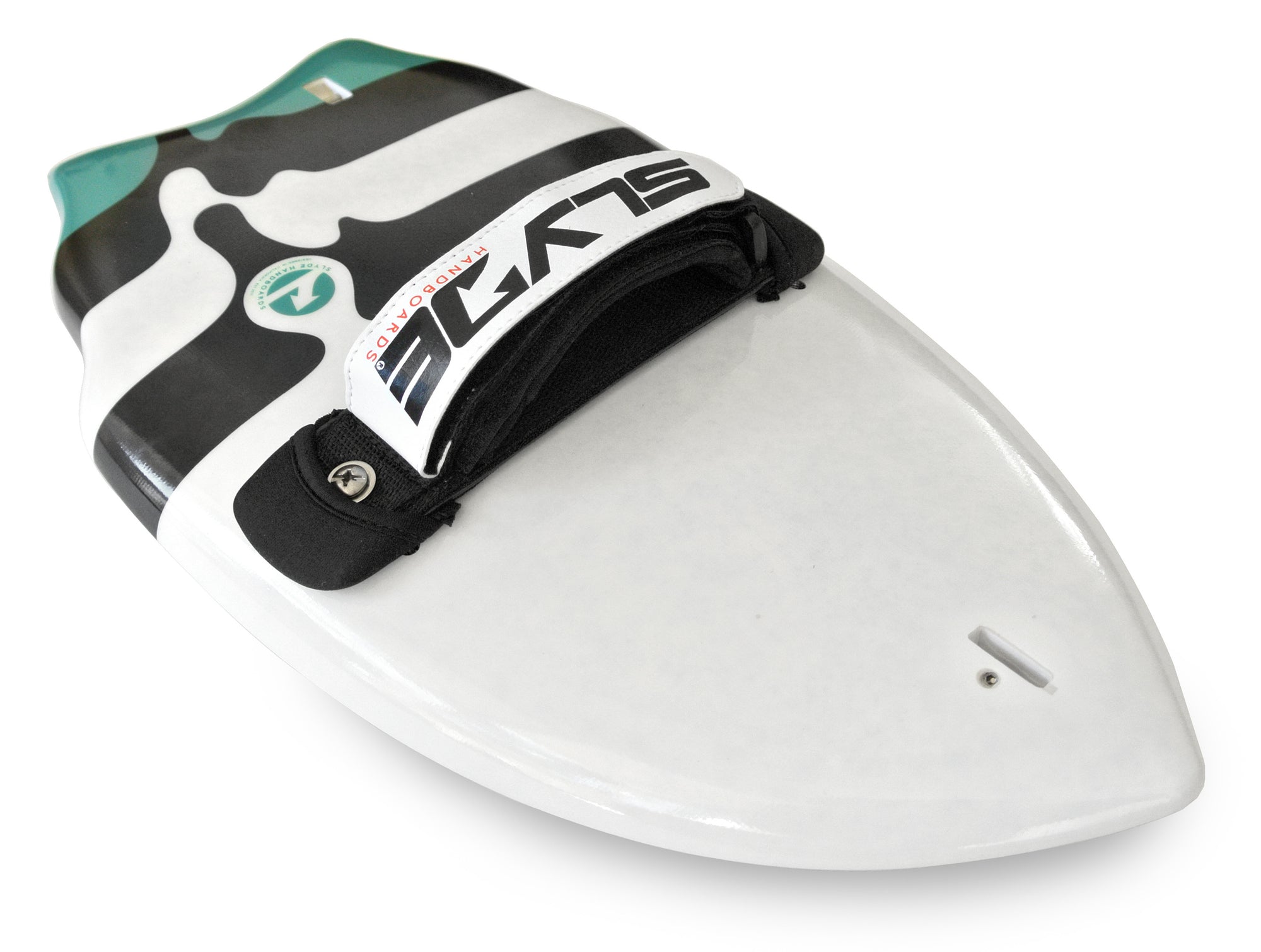 RACKETEER WEDGE HANDBOARD FOR BODYSURFING WITH GOPRO ATTACHMENT